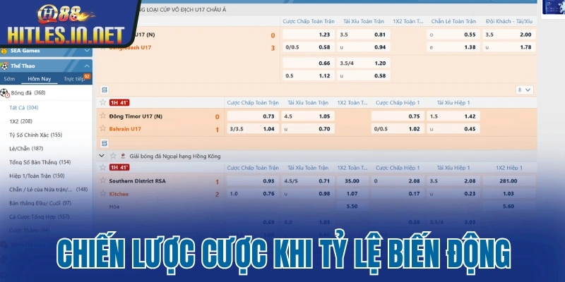 Chiến lược cược khi tỷ lệ biến động